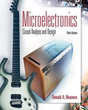 Cover of: Microelectronic Circuit Analysis and Design by Donald Neamen