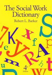 Cover of: The social work dictionary by Robert L. Barker