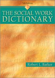 Cover of: The Social Work Dictionary by Robert L. Barker
