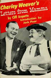 Cover of: Charley Weaver's letters from mamma by Arquette, Cliff.