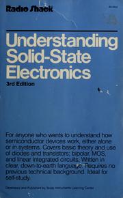 Cover of: Understanding solid-state electronics: a self-teaching course in basic semiconductor theory