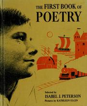 Cover of: The first book of poetry.