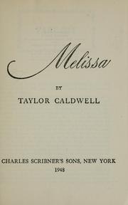 Cover of: Melissa by Taylor Caldwell