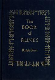 Cover of: The book of runes by Ralph Blum