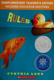 Cover of: Rules by Cynthia Lord
