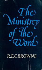 Cover of: The ministry of the Word