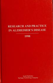 Cover of: Research and practice in Alzheimer's disease