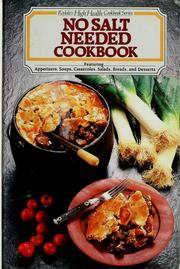 Cover of: No salt needed cookbook | 