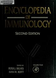 Cover of: Encyclopedia of immunology