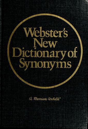 Webster's new dictionary of synonyms by 