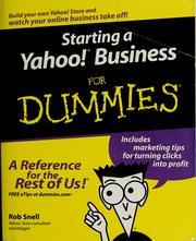 Starting a Yahoo! business for dummies by Rob Snell