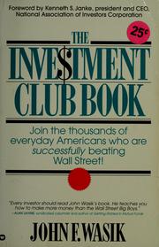 Cover of: The inve$tment club book