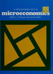 Cover of: A programmed text in microeconomics