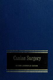 Cover of: Canine surgery by J. Archibald