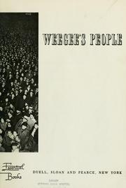 Cover of: Weegee's people