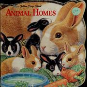 Cover of: Animal homes (A Golden shape book)