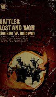 Cover of: Battles lost and won