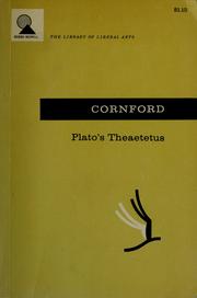 Cover of: Plato's Theaetetus