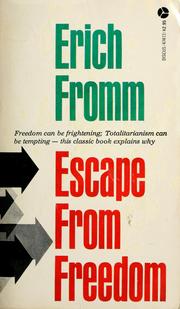 Cover of: Escape from freedom