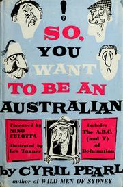 Cover of: So, you want to be an Australian