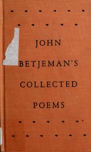 Cover of: John Betjeman's collected poems