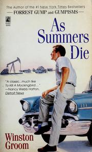 Cover of: As summers die. by Winston Groom