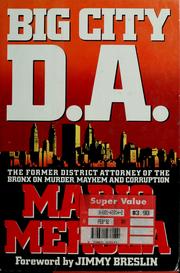 Cover of: Big city D.A. by Mario Merola