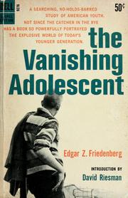 Cover of: The vanishing adolescent