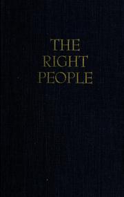 Cover of: The right people: a portrait of the American social establishment