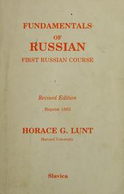 Cover of: Fundamentals of Russian