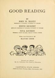 Cover of: Good reading by John Matthews Manly