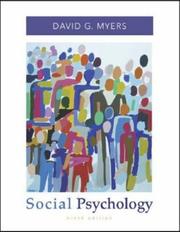 Cover of: Social Psychology with SocialSense Student CD-ROM | David G. Myers