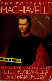 Cover of: The portable Machiavelli