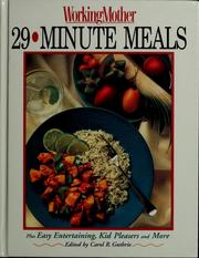 Cover of: 29 minute meals by Carol R. Guthrie