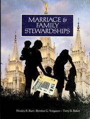 Cover of: Marriage & family stewardships