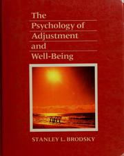 Cover of: The psychology of adjustment and well-being