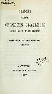 Cover of: Preces triginta tribus linguis editae