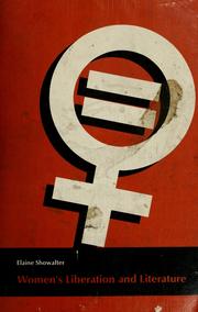 Cover of: Women's liberation and literature.