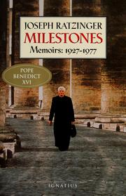 Cover of: Milestones: memoirs, 1927-1977