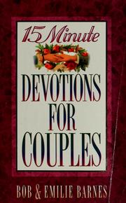 Cover of: 15 minute devotions for couples