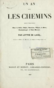 Cover of: Un an sur les chemins by Lottin de Laval