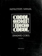 Cover of: Standard COBOL: instructor's manual