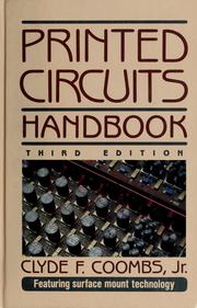 Cover of: Printed circuits handbook by Clyde F. Coombs, Jr., editor-in-chief.