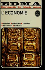 Cover of: L'economie