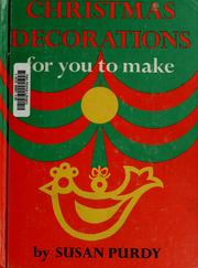 Cover of: Christmas decorations for you to make.