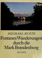 Cover of: Fontanes Wanderungen durch die Mark Brandenburg
