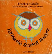 Cover of: Bill Martin's instant readers, teacher's guide, level 2 by Bill Martin Jr.