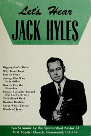Cover of: Let's hear Jack Hyles: burning messages for the saved and unsaved
