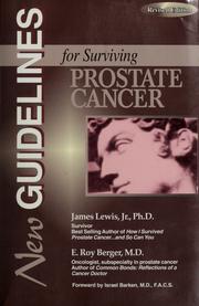 Cover of: New guidelines for surviving prostate cancer