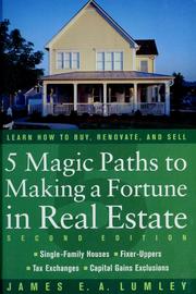 Cover of: 5 Magic Paths to Making a Fortune in Real Estate